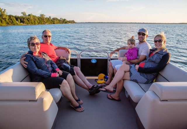 Enjoy a relaxing pontoon ride on East Lake!